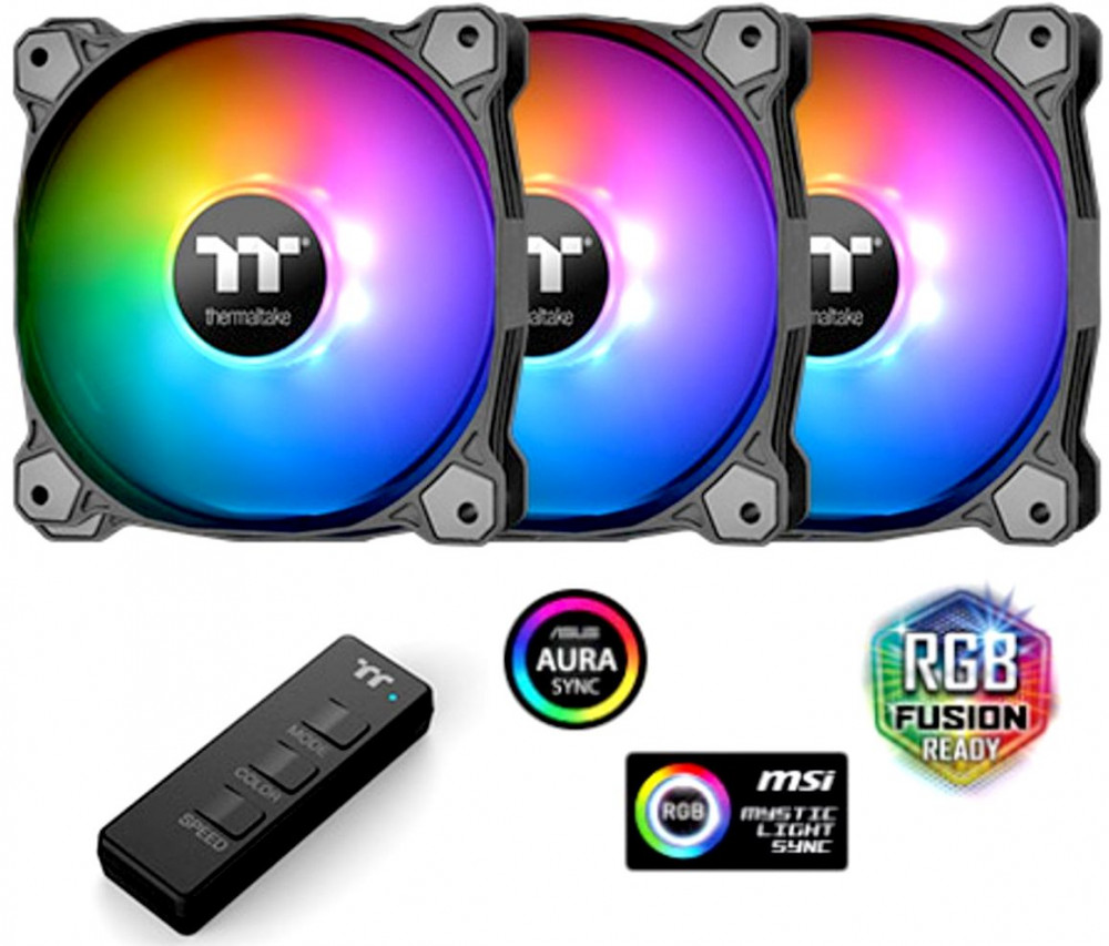  Thermaltake Fan Premium 14 ARGB Sync (3 Pack) (CL-F080-PL14SW-A) / Addressable / MB SYNC / PWM