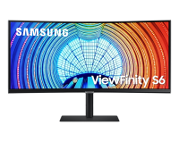 Монитор 34" Samsung ViewFinity S6 S34A650UBI VA, изогнутый, 3440x1440 (21:9), 350кд/м2, 100 Гц, 5 мс, 178°/178°, FreeSync, HDMI, DisplayPort, USB Type-C, USB-Hub, черный LS34A650UBIXCI