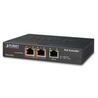 PoE  Planet POE-E202 1-Port 802.3at PoE+ to 2-Port 802.3af/at Gigabit PoE Extender