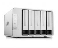  TerraMaster D5-300 DAS tower 2xHDDs RAID0,1,10,5,JBOD/up to 5 HDDs SATA(3,5' or 2,5')/1xUSB3.1 Type-C gen1/1xPS/2YW