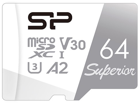   64Gb MicroSD Silicon Power Superio (SP064GBSTXDA2V20)