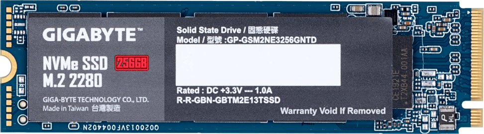   256Gb SSD Gigabyte (GP-GSM2NE3256GNTD)