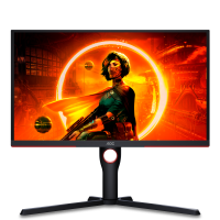  AOC 25'' 16:9 1920x1080 (FullHD), 240 , VA, 3000 : 1, 300 /2, 178/178, DisplayPort 1.2, HDMI 2.0 x2, AMD FreeSync