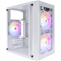  1STPLAYER FIREBASE X1 White / mATX / 3x120mm LED fans / X1-WH-3F1-W