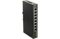    D-Link DIS-100G-10S/A2A, L2 , 8x1000Base-T, 2x1000Base-X SFP, -20..65C ( 12-48  DC       .       )