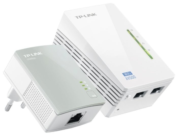 TP-Link TL-WPA4220KIT  �������� ��������� Powerline ��������� AV500 � �������� ��������� ������������� ������� �� 300 ����/�