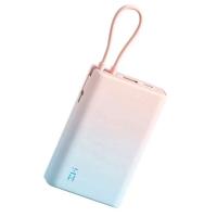    ZMI 10000mAh Powerbank with build-in Charging Cable color P17 Pink
