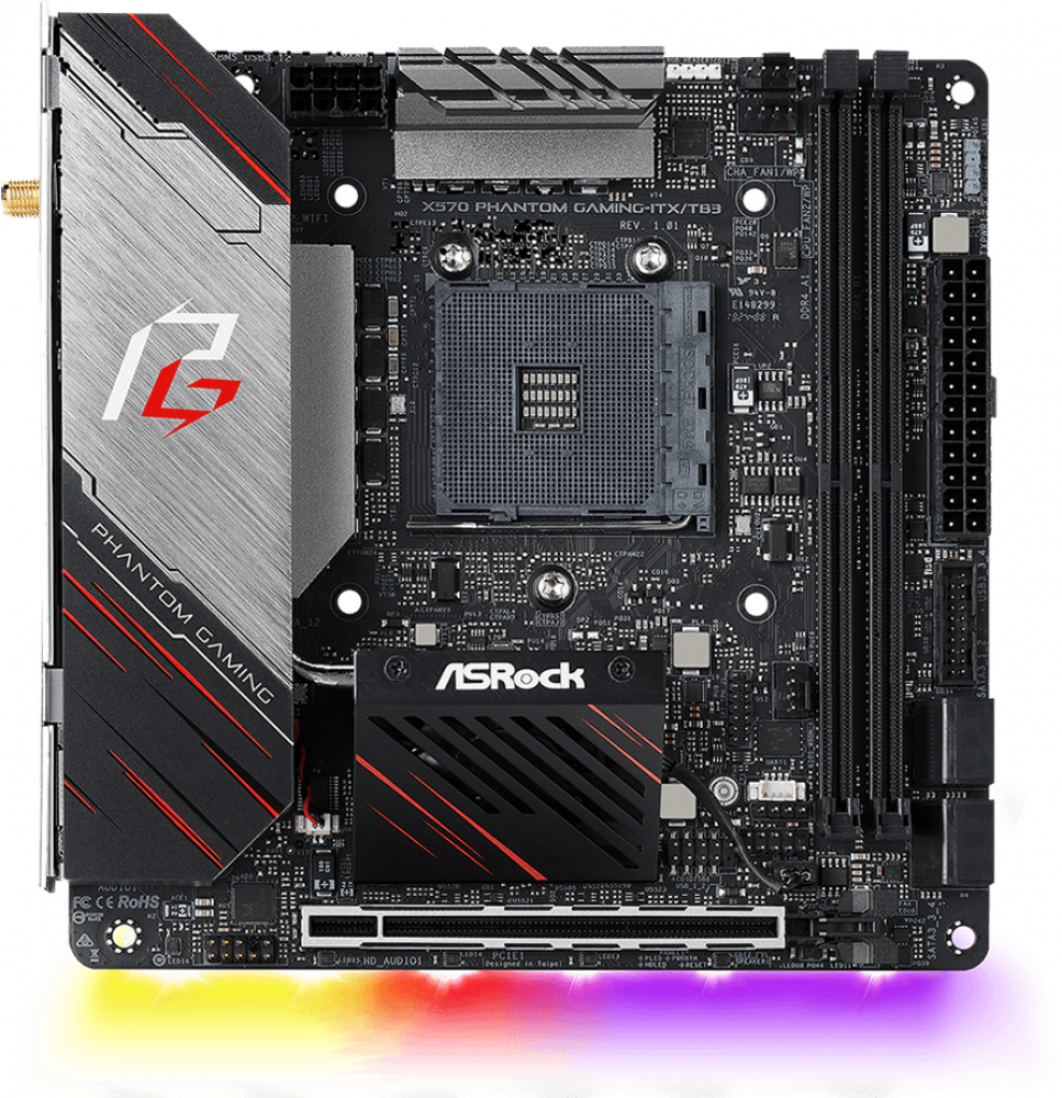 Mini itx материнская. ASROCK x570 Phantom. Материнская плата ASROCK x570 Phantom Gaming. Mini ATX am4. ASROCK x570 Phantom Gaming Mini ITX