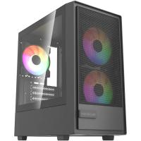 ������ Powercase Mistral SM02, Tempered Glass, 3x120mm FRGB fans, ������, mATX  (CMMSM02B-L3)