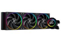    ID-Cooling SL360 BLACK LGA20XX/1700/1200/115X/AM5/AM4 (4/,TDP 350W, PWM, LCD Display, TRIPLE FAN 120mm) RET