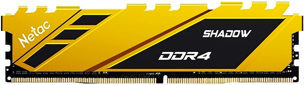   16Gb Netac Shadow Yellow (NTSDD4P26SP-16Y) DDR4, 2666MHz, DIMM, PC21300, C19