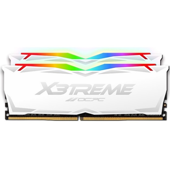   64Gb (32Gbx2) OCPC X3 RGB, DDR4, 3200Mhz CL16, WHITE (MMX3A2K64GD432C16W)