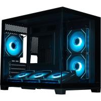 ������ XASTRA QR500M 6ARGB-FM-C10-UC Black mATX/Aquarium/ 2 Curve Glass /6x120mm ARGB PWM FM fans/ Argb+PWM HUB 10port /Type-C/ QR500M-6FM12A-C10-UC