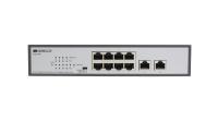  PoE- ORIGO OS2210P/120W 8x1000Base-T PoE, 2x1000Base-T, PoE Budget 120W, Long-range PoE up to 250m, 19" w/brackets