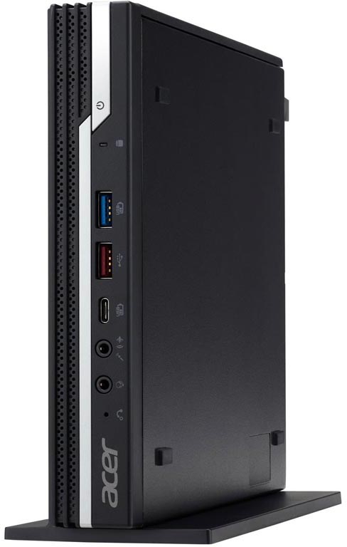 Неттоп Acer Veriton N4680GT Intel Core i3 10105, 3700 МГц, 16 Гб, DDR4, 512 Гб, Intel UHD Graphics 630, 1000 Мбит/с, 4xUSB 3.2 Gen 1, USB-C, HDMI, DisplayPort, DOS, чёрный DT.VUSER.01U