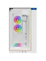 ������ Thermalright TR-A70 Vision White FAN5-C / TG / 5x120mm ARGB PWM Fans / ARGB Strip / 9.16'' LCD screen / USB TYPE-C / ATX  / TRA70VF5CW