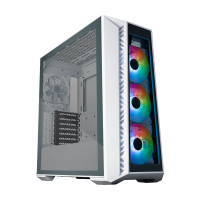  Cooler Master MasterBox 520  WHITE  , U3x1,U3.1type Cx1,Audio,ARGB fanx3,front TG panel