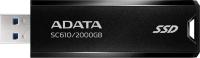 SSD   USB 3.2 2TB BLACK SC610-2000G-CBK/RD ADATA