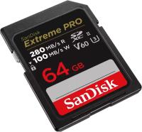 ����� ������ SanDisk Extreme PRO 64GB V60 UHS-II SD Card. ����: �����-�������