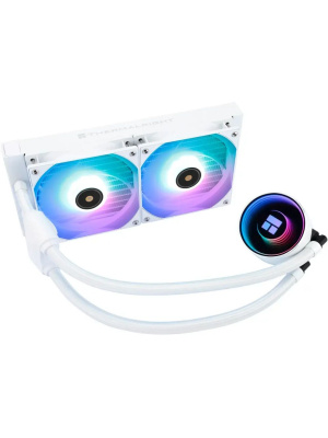 ��� Thermalright Frozen Notte 240 White Argb V2 (240mm, White, ARGB/ Fans: 2x120mm, 72.37CFM, 27.7dBA, 2000RPM/ Pump height 54mm, 28dBA, 5300RPM, Rad thickness 27mm/ S: 1200, 1700, 1851, 2011, 2066, 115X, AM2, AM2+, AM3, AM3+, AM4, AM5, FM1, FM2, FM2+)