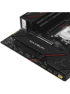 ����������� ����� MAXSUN MS-Terminator B850M PRO II WIFI7, AM5, B850, 4*DDR5, 2*SATA3, 3*M.2, USB 3.2, USB 2.0, Type-C, 2*PCIEx16, DP+HDMI, mATX