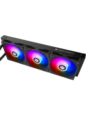 ������� ����������� ���������� Thermalright Aqua Elite 360 V6 (360mm, Black, ARGB/ Fans: 3x120mm, 70.84CFM, 29.8dBA, 2000RPM/ Pump height 53.5mm, 2800RPM, Rad thickness 27mm/ S: 1700, 1200, 1851, 115X, AM5, AM4)