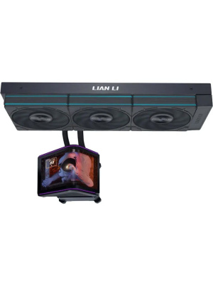 ������� �������� ���������� Lian Li HydroShift II OLED Curved 360P28 (GHS2OLDC36PB BLACK) / 6.67" OLED Display / 3x120mm PWM Fans / G89.GHS2OLDC36PB.R0