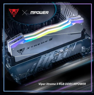 ������ DDR5 2x16GB 6000MHz Patriot PVXR532G60C30KM Viper Xtreme 5 RGB RTL PC5-60800 CL30 DIMM 288-pin 1.45� Ret