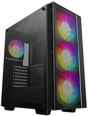 Deepcool MATREXX 55 MESH V4 ��� ��, ������� ���� (���������� ������), 3xARGB LED 140�� ����������� �������, 1xARGB LED 120�� ���������� �����, ������, ATX