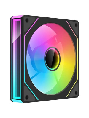 ���������� XASTRA FM120B ARGB reverse single pack 120x120x25�� (Infinity lighting effect, ARGB, PWM, black)  BOX