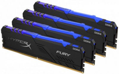   32Gb DDR4 2666MHz Kingston HyperX Fury RGB (HX426C16FB3AK4/32) (4x8Gb KIT)