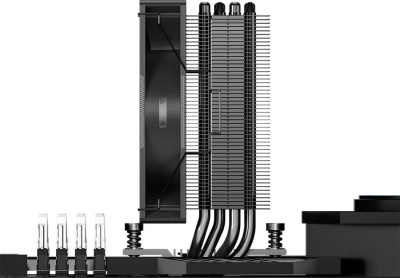 ���������� ����������(�����) PcCooler RT400 BK Soc-AM5/AM4/1151/1200/1700 ������ 4-pin 32dB Al+Cu 230W Ret (RT400-BKNWXX-GL)