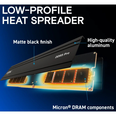 ������ ������ Crucial 32GB DDR5 UDIMM 5600MHz CP2K16G56C46U5 kit 2*16gb, CL46-45-45