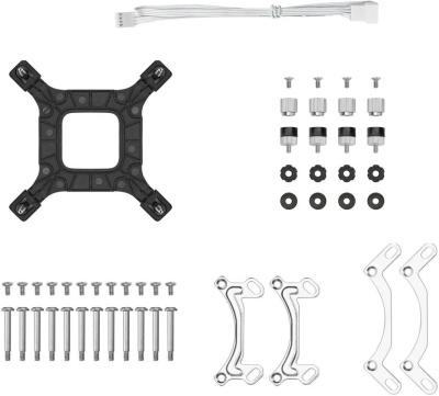 ������� �������� ���������� DeepCool LE360 V2 Pure, LCD, ARGB, �����, retail R-LE360PURE-WHLNMD-G-1