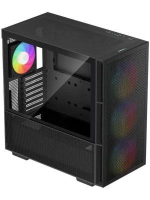 ������ Deepcool CH560 ��� ��, ������� ���� (���������� ������), 3x140�� ARGB ���������� ������� � 1x120�� ARGB ���������� �����, ������, ATX