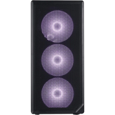 ������ 1STPLAYER AU8 ARGB Black / E-ATX / 4x140mm ARGB fans / AU8-BK-4FE7-14