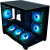 ������ XASTRA QR500M 6ARGB-FM-C10-UC Black mATX/Aquarium/ 2 Curve Glass /6x120mm ARGB PWM FM fans/ Argb+PWM HUB 10port /Type-C/ QR500M-6FM12A-C10-UC