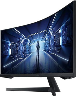 ������� Samsung 34" Odyssey G5 C34G55TWWI 3440x1440 VA LED 165�� 4ms FreeSync Premium HDMI DisplayPort