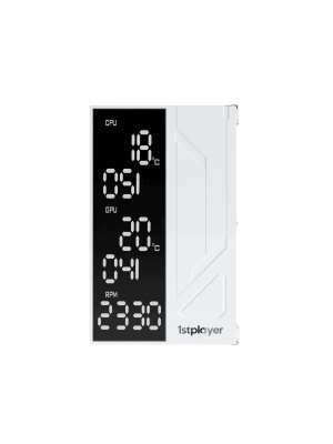 ����� 1STPLAYER FROST BITE FB12S-6 White / 6HPx6mm, single tower, 230W TDP, 1x120mm fan, 800-2300 RPM, 70.15 CFM, 34.8 dBA / FB12S-6-WH