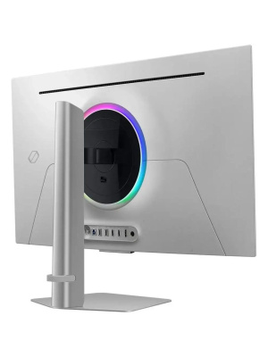 ������� SAMSUNG Odyssey OLED G8 G80SD S32DG800SI 32" UHD Smart OLED, 3840x2160, 240Hz, 0,03ms, 250�d/m, 1500000:1, HDR10 | 2xHDMI(2.1), DP(1.4), 2xUSB3.0 | HAS, Pivot, Swivel, InPSU, Speakers, Vesa 100, Silver