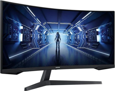 ������� Samsung 34" Odyssey G5 C34G55TWWI 3440x1440 VA LED 165�� 4ms FreeSync Premium HDMI DisplayPort
