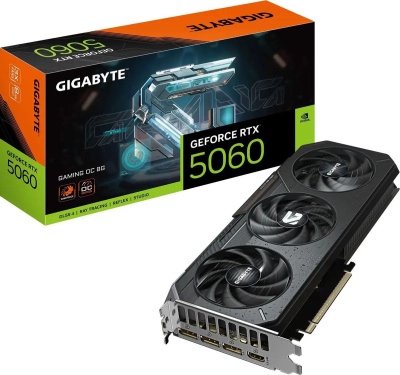 ���������� Gigabyte NVIDIA GeForce RTX 5060 Gaming 8��, GV-N5060GAMING OC-8GD 1.0, GDDR7, OC, Ret