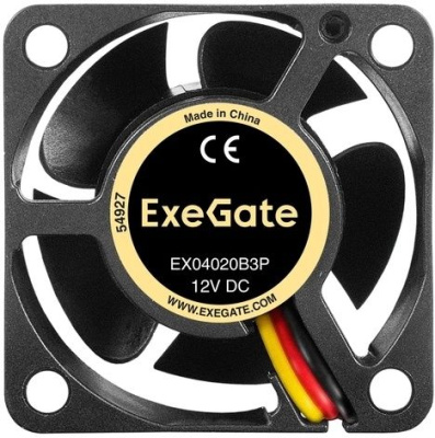 Exegate EX297016RUS ���������� 12� DC ExeGate EX04020B3P (40x40x20 ��, 2-Ball (������� ���������������), 3pin, 6300RPM, 28dBA)