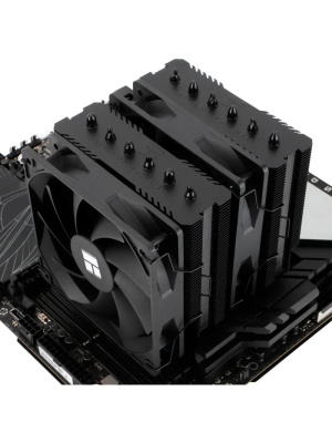 ����� Thermalright Peerless Assassin 120 SE Black LGA115X/1200/1700/1851 (Dual Tower, 2x120mm PWM Fan, ������ ���������, 6 ����. ������ 6��) / TRPA120SEB