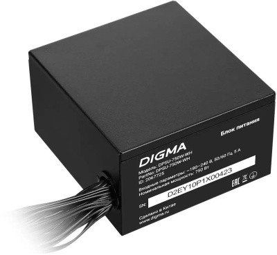 ���� ������� Digma ATX 750W DPSU-750W-WH 80 PLUS WHITE