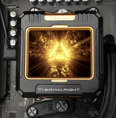 ������� ����������� ���������� Thermalright Frozen Warfram 360 Black ARGB, �������� 360 ��, 2000 ��/���, 23 ���, PWM, ������, ARGB ��������� (F-WFRAME-360-BL-ARGB)