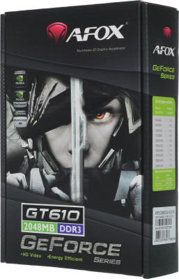 ���������� Afox NVIDIA GeForce GT 610 2GB R3, Low Profile, Ret (AF610-2048D3L5-V3)