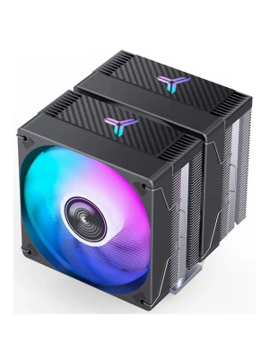 ����� JONSBO CR-3000E(Color) Black LGA1700/1200/115X/AM5/AM4 (TDP 260W, PWM, 2 x 120mm Dynamic Multi-Color LED Fan, 7 �������� ������, 4-pin) Retail
