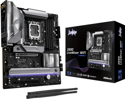 ����������� ����� ASRock Z890 LiveMixer WiFi, LGA 1851, Intel Z890, ATX, Ret