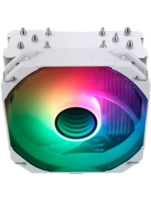 ����� Thermalright Assassin King 120 MINI White ARGB V3 LGA115X/1200/1700/AM4/AM5 (120mm ARGB PWM Fan, ������ ���������, 5 ����. ������ 6��) / TRAK120MV3AW